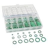 DealMux 18サイズカーエアコンのOリングシールカップリング詰め合わせキットグリーン270PCS