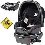 Peg Perego - Primo Viaggio 4-35 Car Seat w Extra Base and Baby on Board Sign - Licorice - Black Eco-