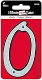 The Hillman Group 841596 4-Inch Nail-On Reflective Plastic House, Number 0 [並行輸入品]