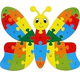 Outflower 積み木 木製 知育 人気 木のおもちゃ パズル 動物認知 アルファベット 可愛い 知育玩具 ままごと 子供 小学生 おもちゃ 早期開発 贈り物 誕生日プレゼント 英語 多色