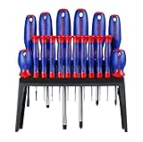 WORKPRO W000807A Screwdriver with Rack, 18 Piece [並行輸入品]
