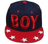 韓国スタイル 刺繍BOY 子供用 頭周り約50－54ｃｍ 通気 春夏の日よけ帽子・ヒップホップ帽子・野球帽子・BBキャップ・ハット・平らつば帽