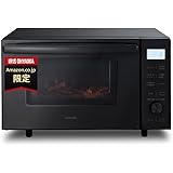 アイリスオーヤマ オーブンレンジ 18L フラットテーブル ヘルツフリー 全国対応 レンジ~600W オーブン~200℃ 自動メニュー11種 トースト 1年メーカー保証 アッシュ AMO-F1811-B 【Amazon.co.jp限定】