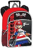 16" Nintendo Super Mario Kart Wii Large Rolling Backpack with Wheels [並行輸入品]