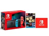 Nintendo Switch Joy-Con(L) ネオンブルー/(R) ネオンレッド +【任天堂ライセンス商品】Nintendo Switch専用液晶保護フィルム 衝撃吸収(【Amazon.co.jp限定特典】Nintendo Switch ロゴデザイン マイクロファイバークロス 同梱)