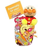 出産祝い おむつケーキ キャラクター アンパンマン ミッフィー ミニ オムツケーキ パンパースSサイズ (アンパンマン×ピンクハンドタオル)