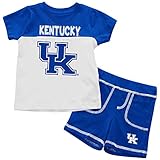 Infants NCAA Kentucky Wildcats Infant Tシャツとショーツセットコンボ(チームカラー)