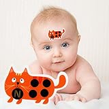 かわいい赤ちゃん額の温度のステッカー　子供の漫画の額の温度計　赤ちゃん子供の額ストリップステッカー温度計　発熱安全健康温度試験　漫画マウス　10個入り