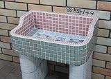SS-BS-144昭和レトロなタイル流し台SSサイズSS-BS-144 タイル流し シンク防水タイプ内部使用可