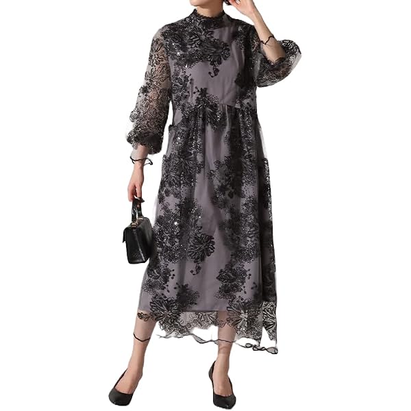 Amazon.co.jp: [niana] ラメチュールAラインドレス パーティードレス