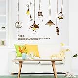 Do4U Cartoon Wall Decal Sticker Baby Nursery Peel and Stick Wall Art Sticker Decals (Pendant lamp) [