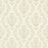 Mirage 993-68283 Capulet Silk Damask Wallpaper, Light Green [並行輸入品]