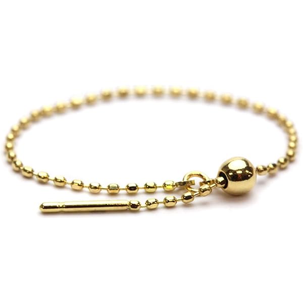 ★アンクレット 18金 ボールチェーン K18 18金 アンクレット ボールチェーン0.8mm