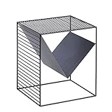 SYF 北欧クリエイティブサイド|シンプルなソファーサイドのコーヒーテーブル|小さなテーブルベッドサイドテーブル小さなコーヒーテーブルのリビングルームの金属製のサイドテーブル35 X 45 X 40 Cm A+ (Color : Black