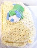 Baby Gift Blanket Handmade (Yellow) by Lullaby Gift Shop