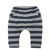 TAPPET ボーダーサルエルベビーパンツ ネイビー(NB) 70