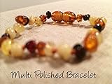 Baltic Amber Teething Bracelet for Babies (Unisex) (Multi) - Baby, Infant, and Toddlers will all ben