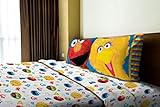 Sesame Street Big Chalk Fun Twin Sheet Set Including: 1 Flat Sheet, 1 Fitted Sheet and 1 Pillow Case