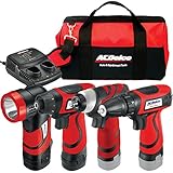 ACDelco ARZ8CSP1 Li-ion 8-Volt 4-in-1 Drill/impact/light Combo, 2 battery+Canvas bag [並行輸入品]