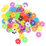 MagiDeal 120pcsインテリジェンススノーフレークレンガDIYブロック子供Preschool Building Toys