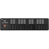 KORG 定番 USB MIDIキーボード nanoKEY2 BK ブラック 音楽制作 DTM コンパクト設計で持ち運びに最適 すぐに始められるソフトウェアライセンス込み 25鍵