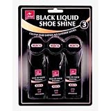 ブラック液体Shoe Shine Polish 3パックby 151