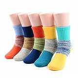 [ソミラ] SOMILA キッズ ソックス 5足セット 可愛い 靴下 子供 くつした 綿 S