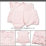 (キッスドロップ) KissDrop 花リース柄　ロンパース 70cm ピンクベース