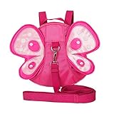 Zhaozhe子供リュック 迷子防止ひも リード付き 蝶 かわいい ハーネス付き 幼児用 ベビーリュッ 子供用 誕生日 出産祝い 迷子防止 安全安心