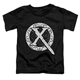 Trevco Xena-Sigil Short Sleeve Toddler Tee, Black - Large 4T