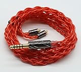 【BIGMANGO-Suzaku】MMCX4.4mm銀メッキケーブル MMCXリケーブル 4芯イヤホンアップグレードケーブル 4.4mm交換ケーブル (MMCX4.4mm)