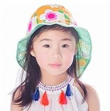 【爱莉セレクトショップ】ハット ベビー キッズ 子ども 日よけ帽子 おしゃれ UVカット 夏 女の子 無地 花柄 多色選択 日焼け防止 焼け止め キャップ 紫外線対策 (8#)