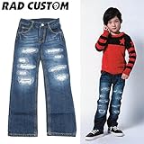 RAD CUSTOM(ラッドカスタム) デニム「5ポケット付き」パンツ・コン 【1603】【C】 120 コン(05)