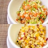 [帝塚山ハウンドカム] 犬 ドッグフード 毎日野菜 ミックスベジタブル おいもとカボチャミックス 2種セット 約25g×各6個 冷凍便 手作りご飯 手作り食材 犬用カット野菜 無添加 国内製造 水分補給 混ぜるだけ 簡単 便利な小分けトレー キャベツ ニンジン 大根 ブロッコリー かぼちゃ サツマイモ ジャガイモ 新鮮