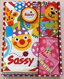 タオル　サッシーのタオルセット　３０００円　色が綺麗なタオル　出産祝い　内祝いやギフトにもどうぞ