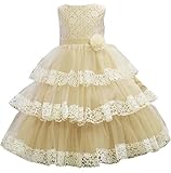 (アイビードレシング) Ivydressing 子供ドレス 発表会 結婚式 キッズ 女の子 花柄 4色 カラードレス マキシ丈 シャルムーズ 三段チュール レース ラウンドネック ボールガウン-130