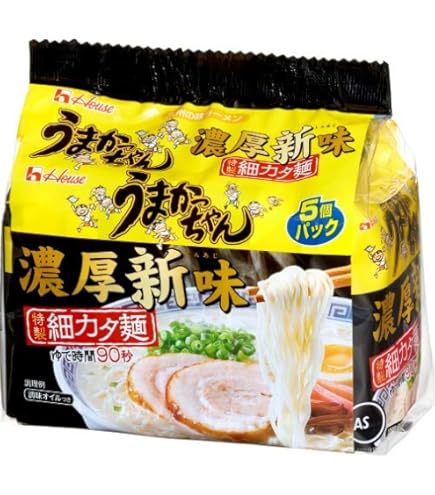 Amazon.co.jp: ハウス うまかっちゃん 鹿児島黒豚とんこつ 5個パック