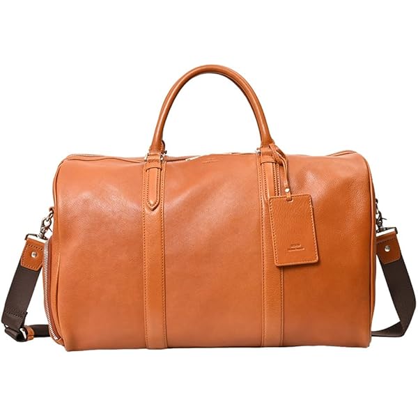 Amazon | [シーカー] ボストンバッグ メンズ 大容量 革 肩掛け 斜