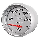 オートメーターゲージ オイル温度 2 5/8インチ 140-300ºF 電気 マリンシルバー (200765-33) マルチ