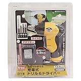 (業務用5個セット) trad 充電式ドリル＆ドライバー（DIY用） TCD-360 3.6V イエロー