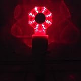 電池式LED工事灯・幅80mm（LED8個・赤点滅式）