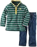 カーターズ Carter's マイクロフリース プルオーバー 長袖 ＆ デニムパンツ 綿100% 2点セット 2-Piece Fleece Pullover & Jeans Set 3M (55-61