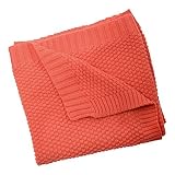 Silver Cloud Love Cotton Blanket (Coral) by Silvercloud