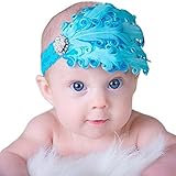 hosaire赤ちゃんの女の子のヘッドバンド美しいゴムフェザーフラワーヘアヘアリボン M 76131620360RTVO44