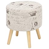 不二貿易 ファブリックスツール ラウンド エッフェル 10967