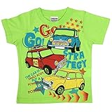 Tシャツ ベビー 子供 男の子 プリント 半袖 Tシャツ ボーイズ 半そでTシャツ グリーン-A 90cm
