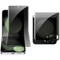 Amazon | Galaxy Z Flip7 覗き見防止フィルム + 背面フィルム