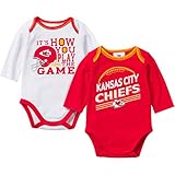 Gerber Kansas City Chiefs 2 PK長袖ボディスーツ