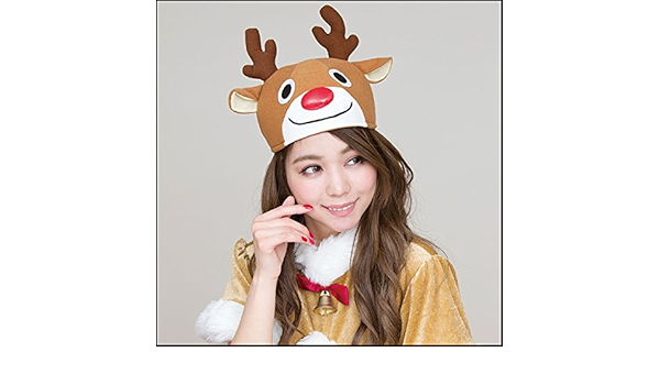 Amazon クリスマスかぶりもの スマイルトナカイキャップ ベルト なりきりアイテム おもちゃ