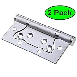Matee 2 - Pack sus304 4 " x3 "バタフライシェイプステンレススチールnon-mortiseヒンジfor折りたたみ式ドアwith Screws Included